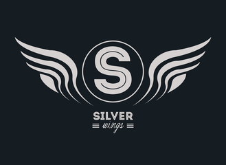 Luxury silver wings