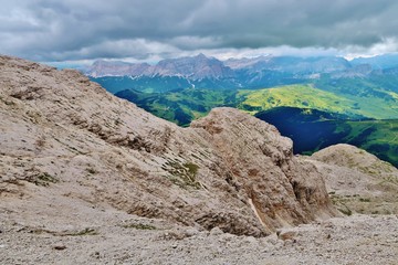 Bergwandern auf der Sella, Dolomiten