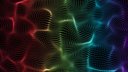 Fototapeta premium Colorful background of flowing fabric. Smooth and soft.