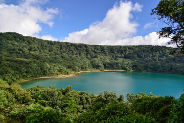 nice natural lagoon of the volcano