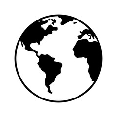 world globe planet map geography design