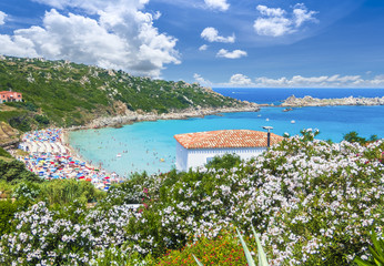 Rena Bianca beach, north Sardinia island, Italy