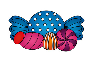 sweet candies isolated icon