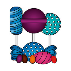 sweet candies isolated icon
