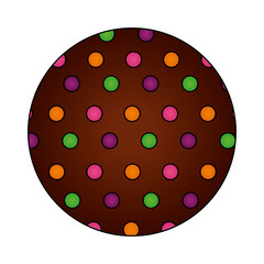 cookie of chocolate isolated icon