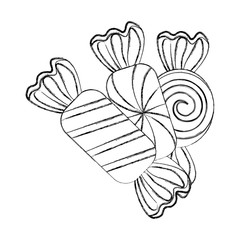 sweet candies wrapper confetionery isolated image