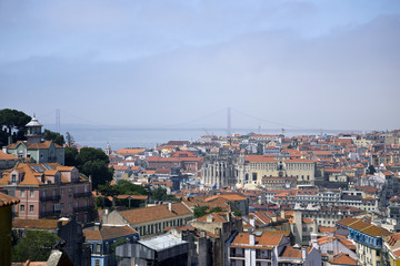 Fototapeta na wymiar Blick über Lissabon, Portugal