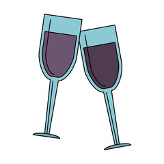 Wine cups symbol