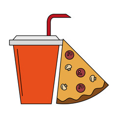 Pizza and soda