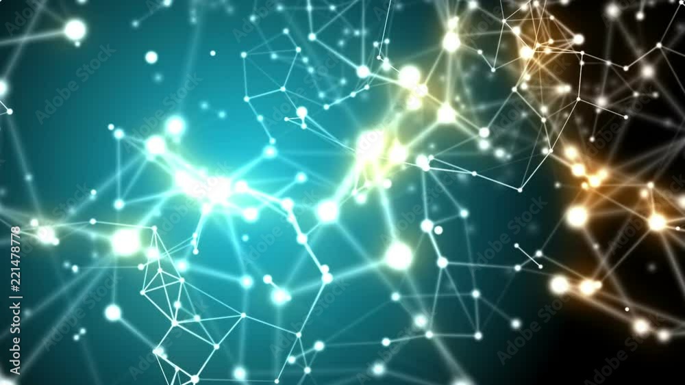 Poster plexus fantasy abstract technology and engineering background with vivid cosmic colors and original 