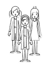 group of women characters