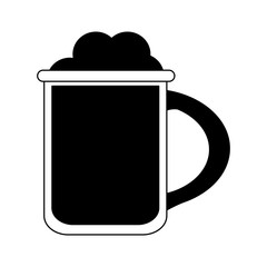 Obraz premium Delicious mocaccino cup in black and white