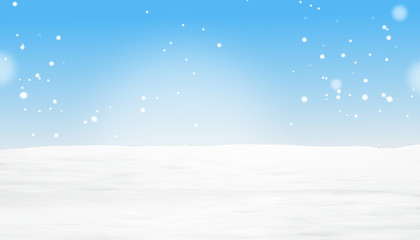 snow winter background 3d-illustration