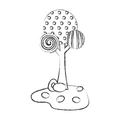 lollipop tree sweet candy scene