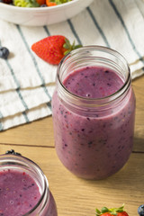 Organic Healthy Fruit Purple Smoothie