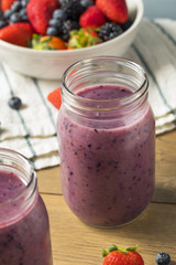 Organic Healthy Fruit Purple Smoothie