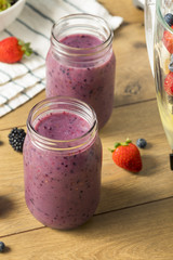 Organic Healthy Fruit Purple Smoothie