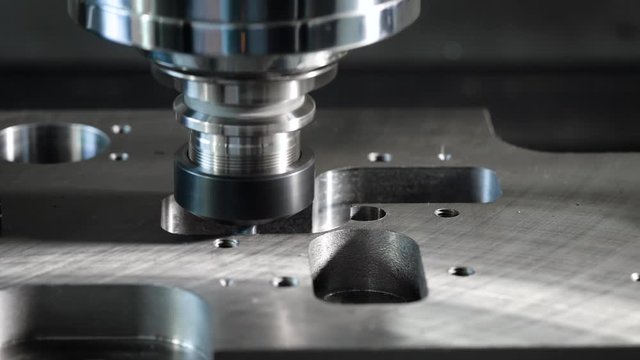 industrial metalworking cutting process by milling cutter