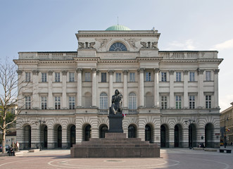 Fototapeta na wymiar Polnische Akademie der Wissenschaften, Warschau