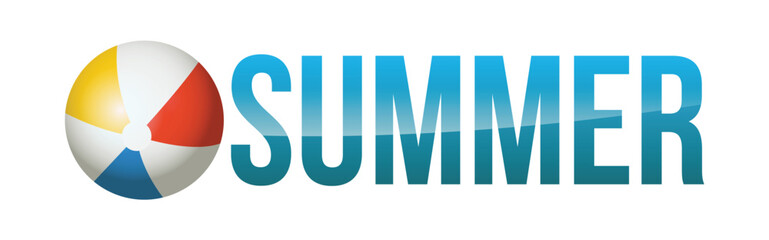 Obraz premium Summer Concept Word Art Illustration