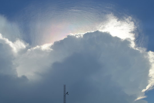 cielo, nubes sol