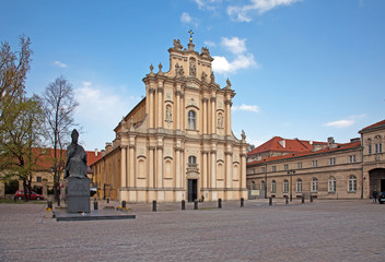 Fototapeta na wymiar Visitantinnenkirche, Warschau, Polen