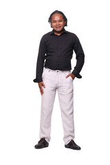 Fototapeta premium Full body mixed race man