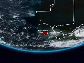 Guinea-Bissau during night