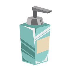 Cream bottle isolated