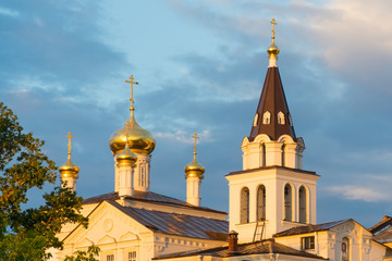Fototapeta na wymiar Dome Elias Church in Nizhny Novgorod