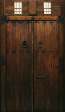  old spanish vintage wooden door