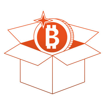 Bitocoin inside box red lines