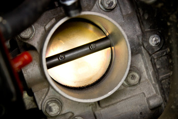 automotive throttle closeup