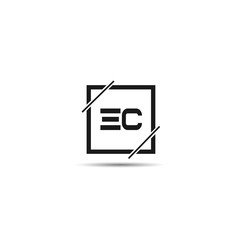 Initial Letter EC Logo Template Design