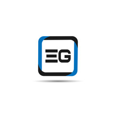 Initial Letter EG Logo Template Design