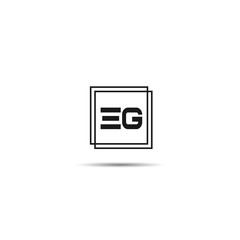 Initial Letter EG Logo Template Design