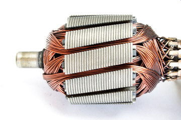 electric motor on a white background