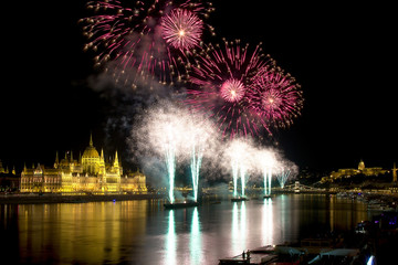 Feuerwerk in Budapest
