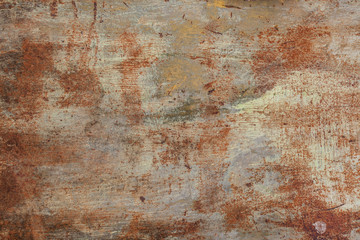 Rusted on surface of the old iron, Deterioration of the steel, Decay and grunge texture background