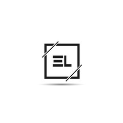 Initial Letter EL Logo Template Design