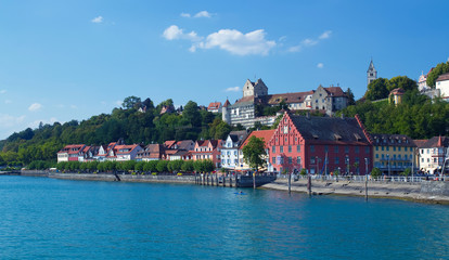 Fototapeta na wymiar Blick auf Meersburg am Bodensee