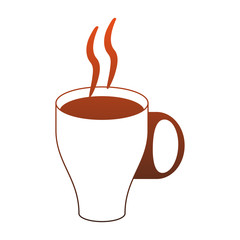 Hot coffee cup red lines