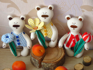 текстильные медведи