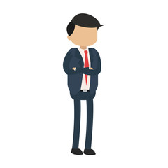 Businessman executive cartoon