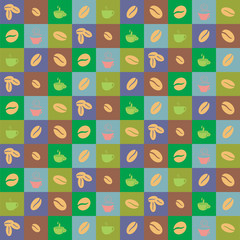 Fundo com imagens de café