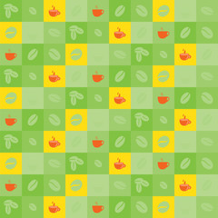 Fundo com imagens de café