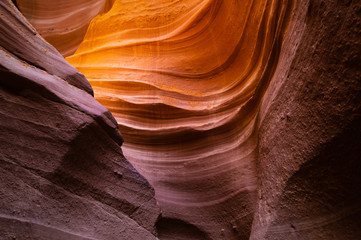 Beautiful colorful textured pattern, Antelope Canyon, page, Arizona