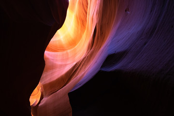 Beautiful colorful textured pattern, Antelope Canyon, page, Arizona