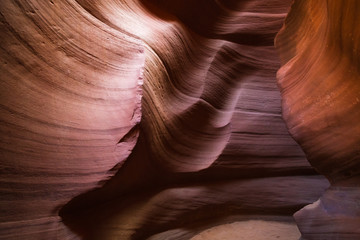 Beautiful colorful textured pattern, Antelope Canyon, page, Arizona