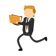 Businessman with folder